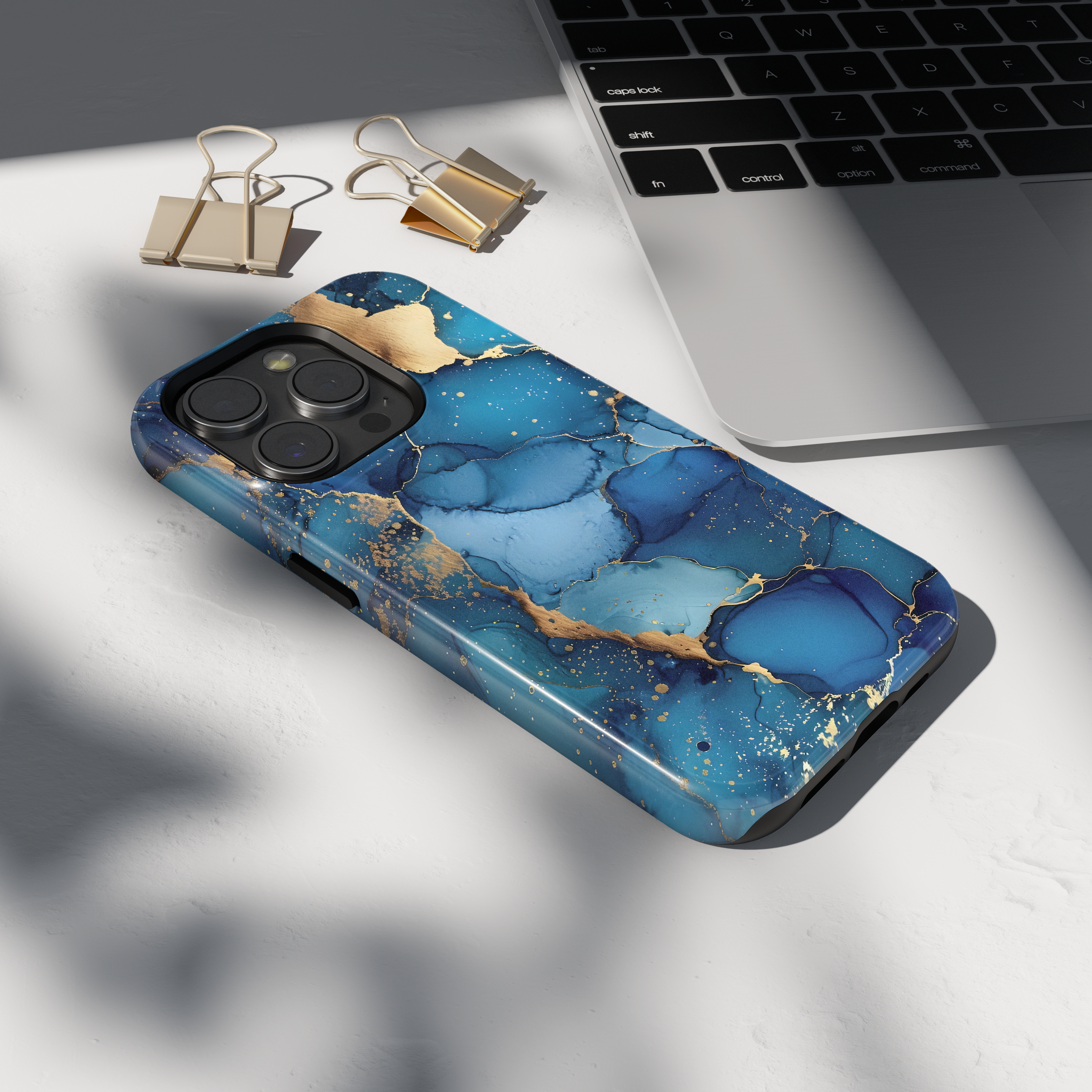Case iPhone - AZUL ORO