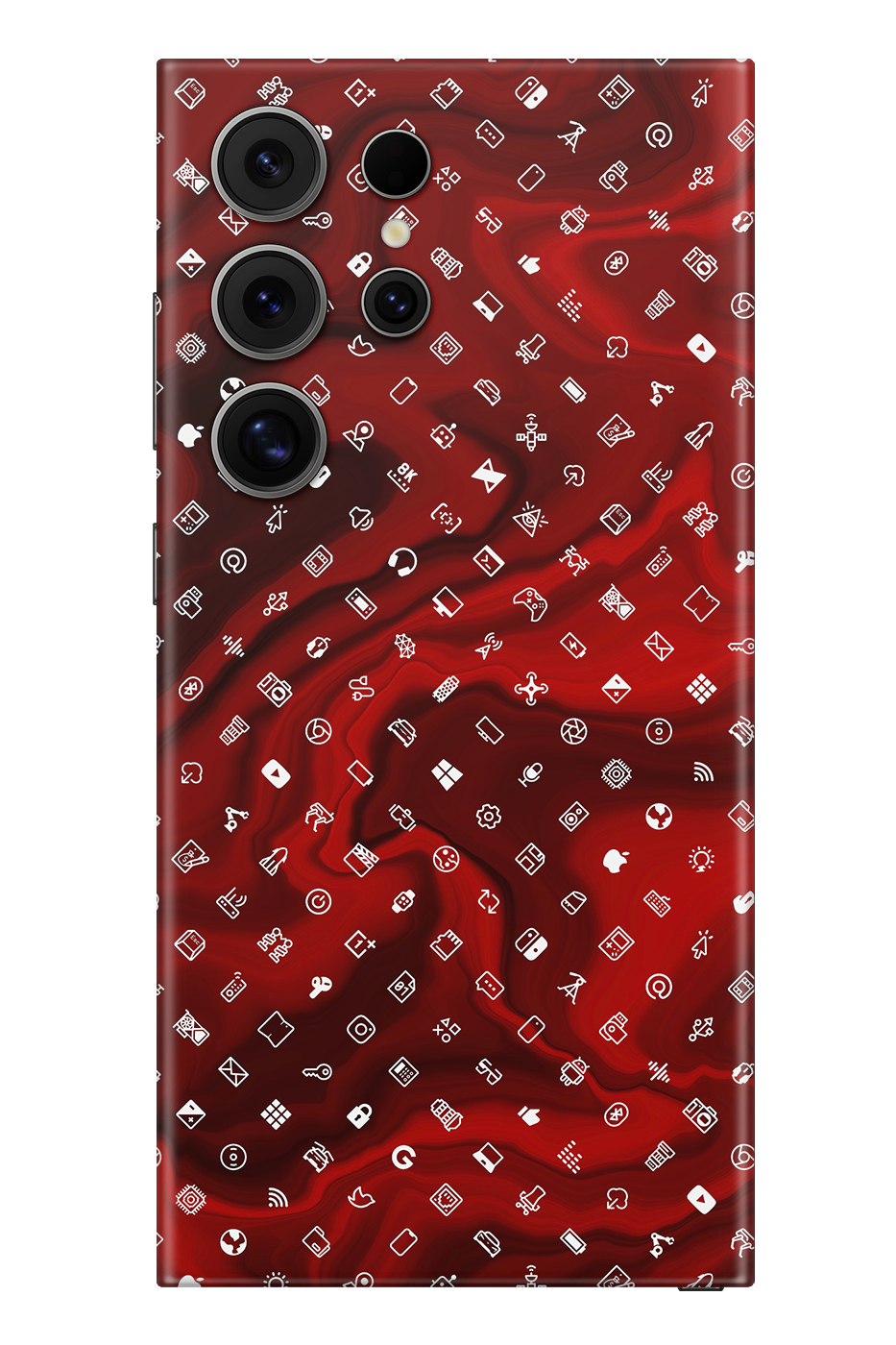 Skin Samsung - Icons Red
