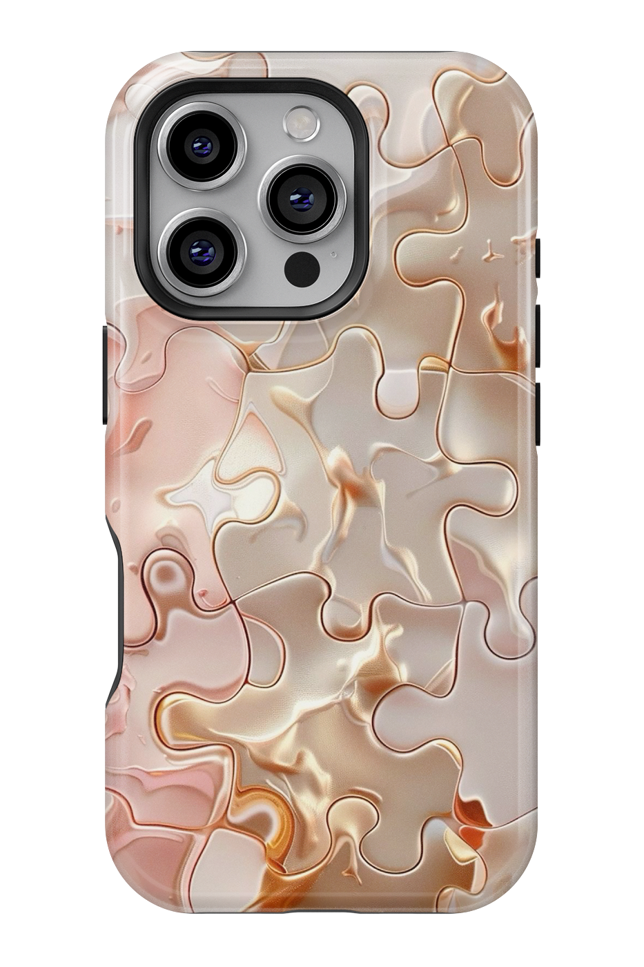 Case iPhone - NEGRO Y DORADO