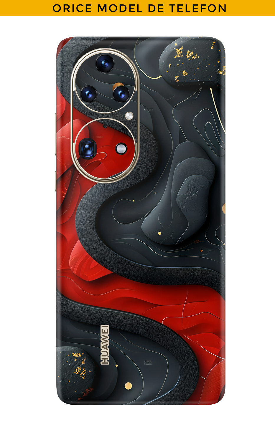 Skin CUALQUIER TELÉFONO - Rojo Negro