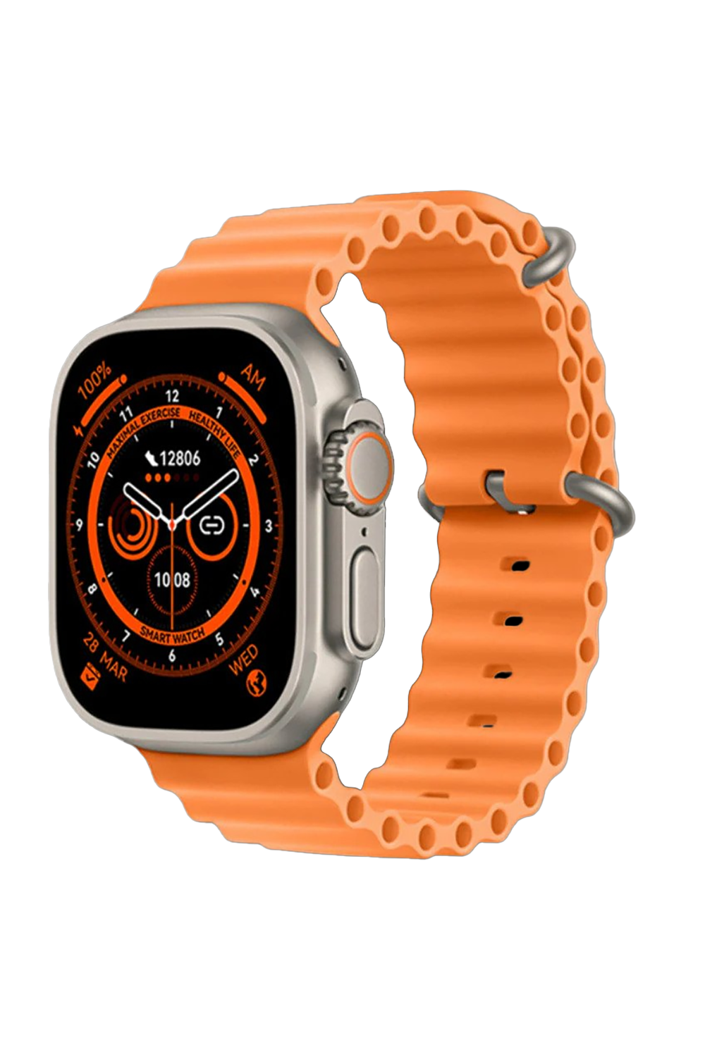SmartWatch 1.99” - Apel Bluetooth, Încărcare Wireless, Monitorizare Sănătate & Notificări