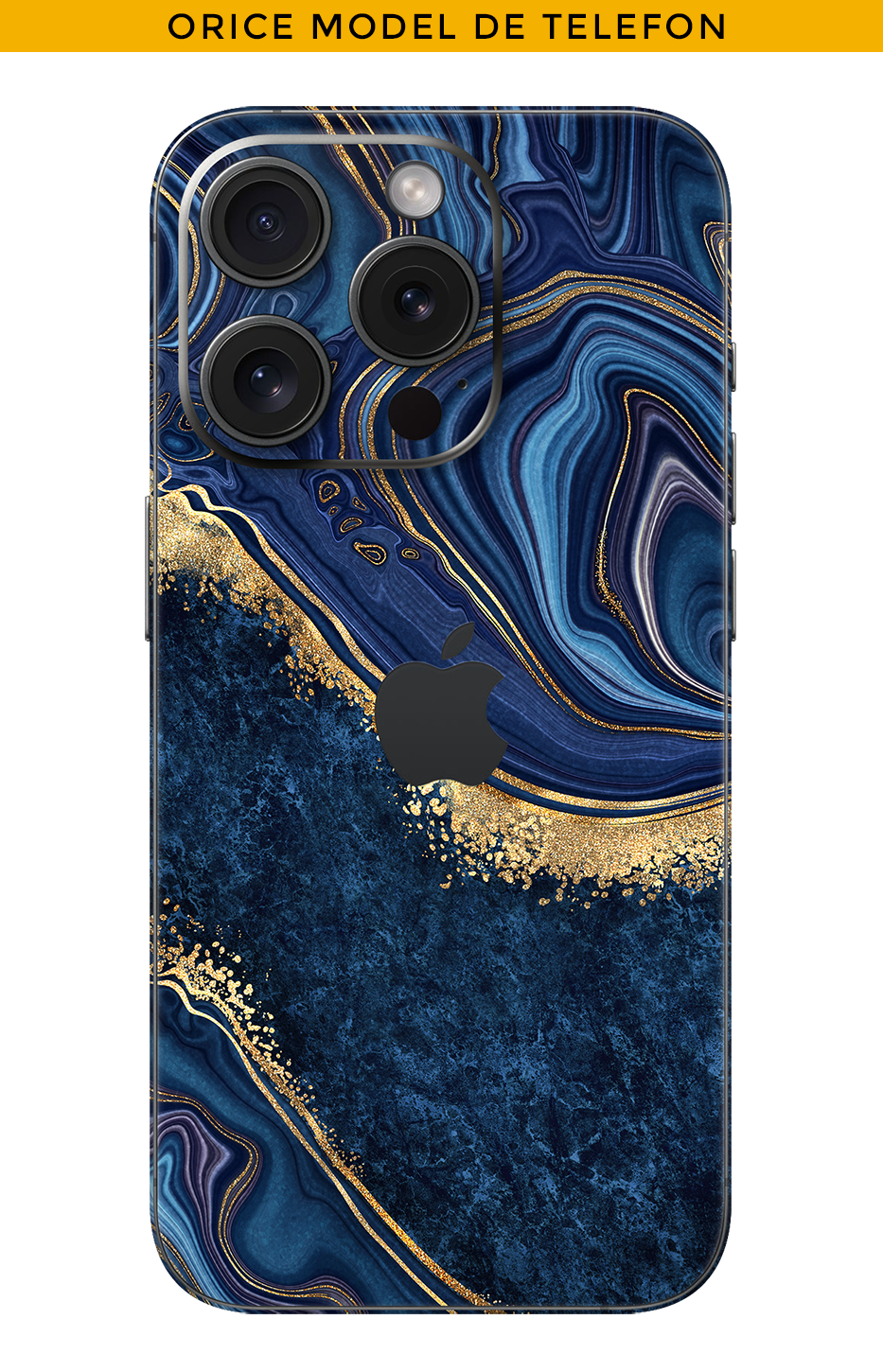 Skin CUALQUIER TELÉFONO - Ondas con oro de 22k