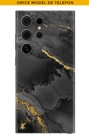 Skin CUALQUIER TELÉFONO - Oscuro con oro de 22k