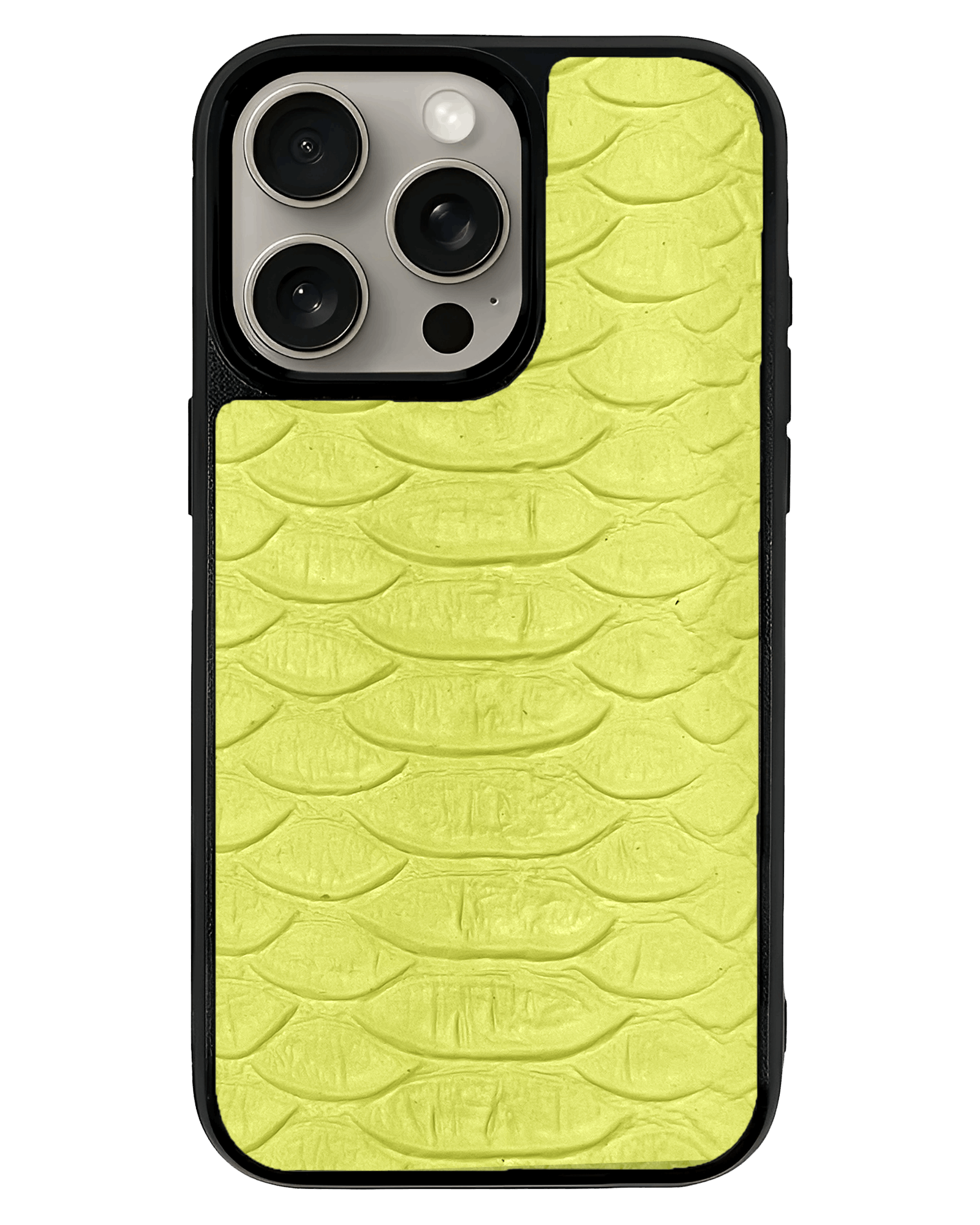 Husa iPhone - PIELE TEXTURA PITON neon