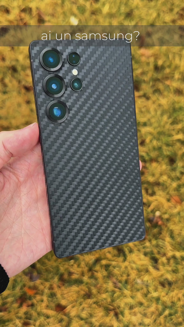 Skin Samsung - Carbono Negro 3D