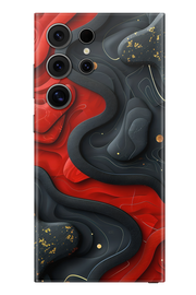 Skin Samsung - Rojo Negro
