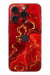 Skin iPhone - Mármol rojo dorado