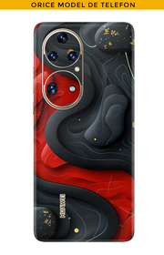 Skin ANY PHONE - Red Black