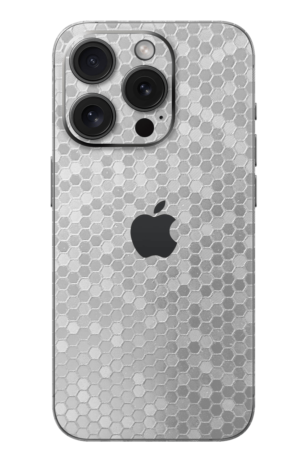 Skin iPhone - Panal Plateado 3D