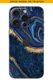 Skin CUALQUIER TELÉFONO - Ondas con oro de 22k