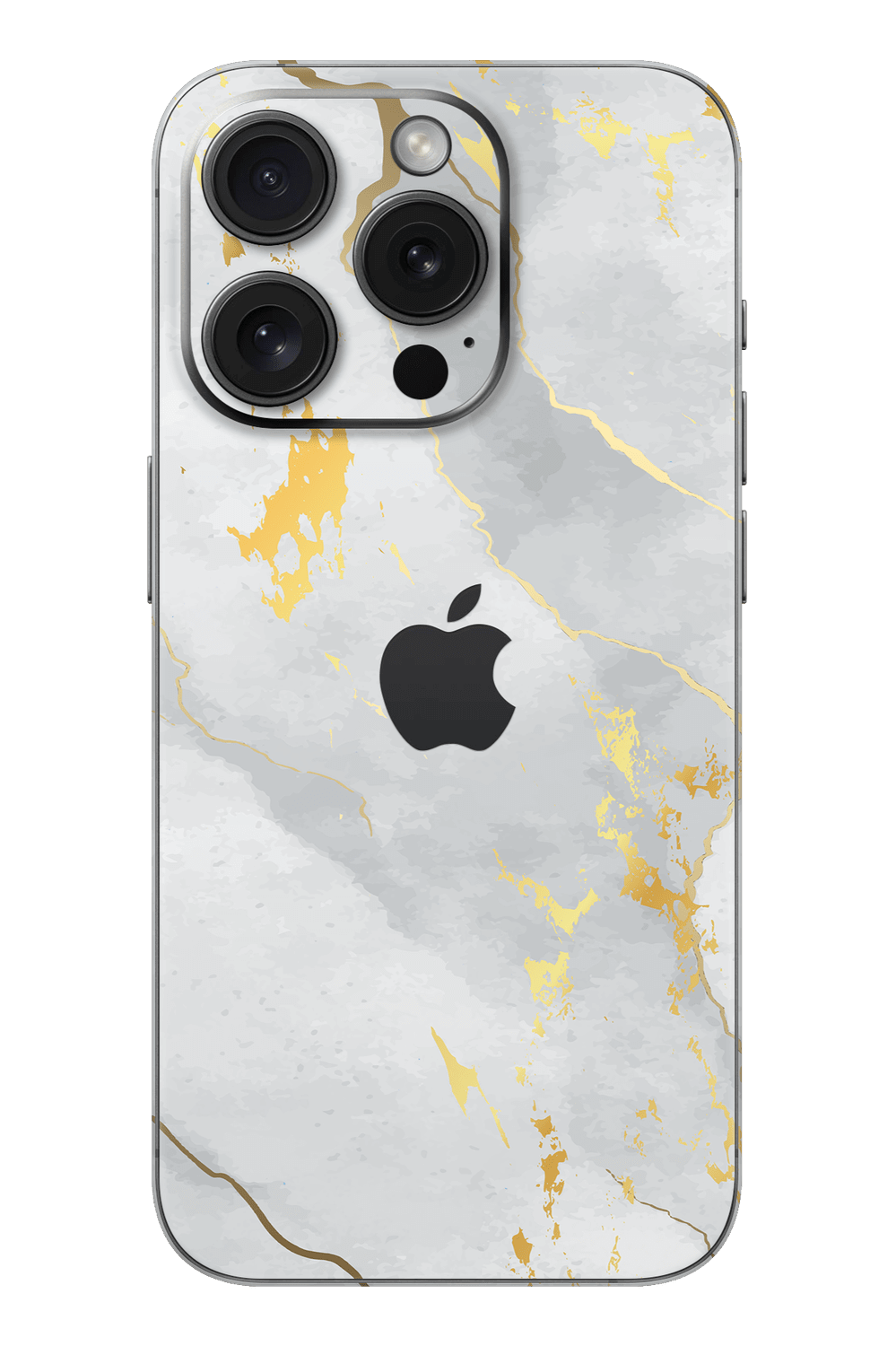 Skin iPhone - Mármol dorado blanco